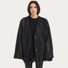 Black Wool Over Blazer